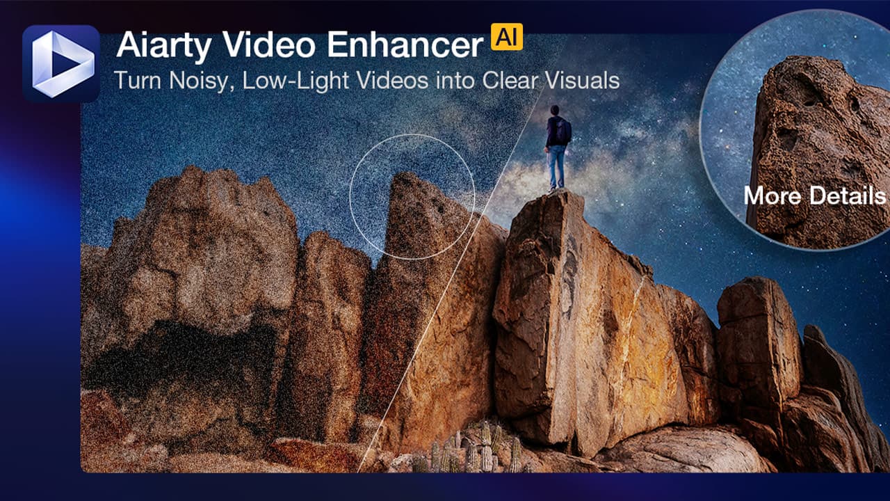 AI影片畫質修復Aiarty Video Enhancer限免!一鍵提升4K解析度神器