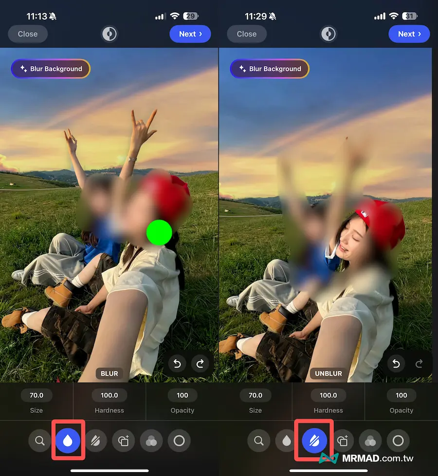 iPhone照片模糊處理工具《Blur Photo Editor》上手技巧 2