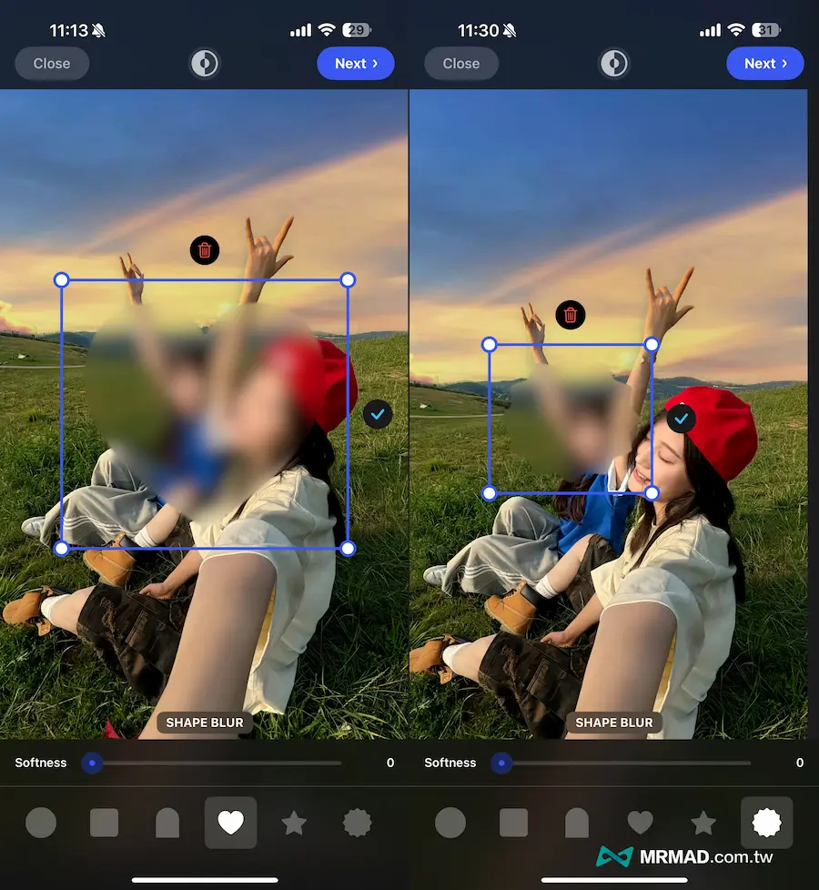 iPhone照片模糊處理工具《Blur Photo Editor》上手技巧 3